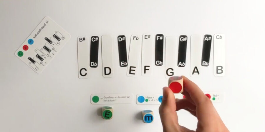 3 + 4 = 7 (chord building game)